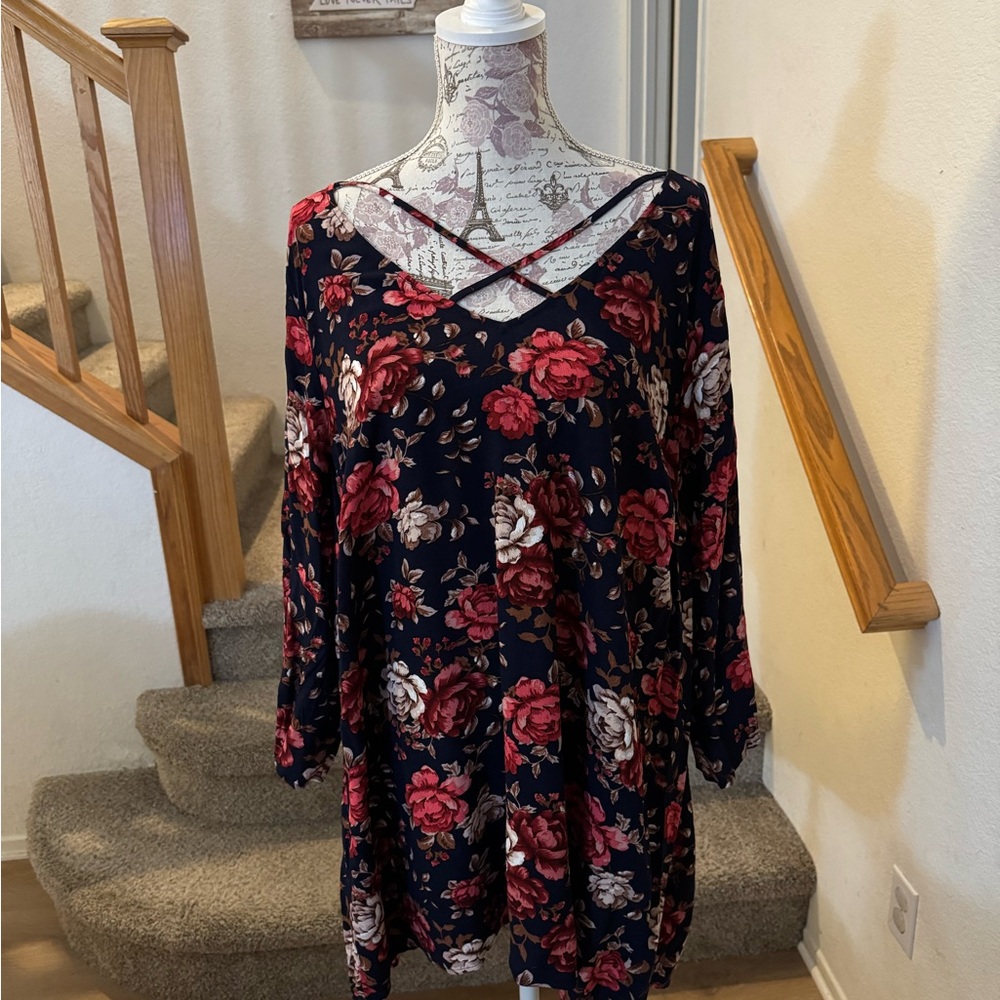 Floral V-Neck Blouse